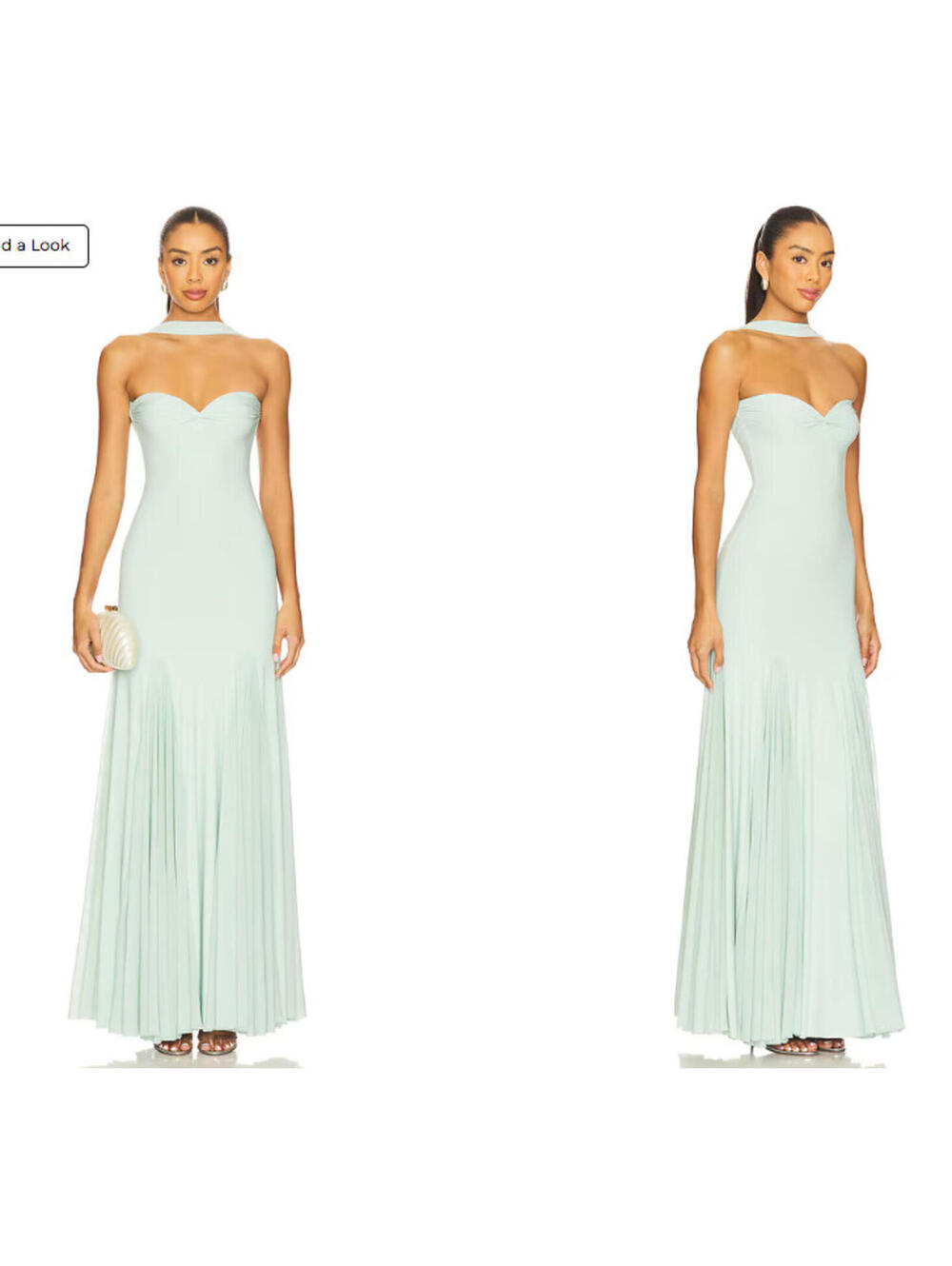 DEME by Gabriella Berta Halter Dress mint green Sweetheart neckline M $425 msrp